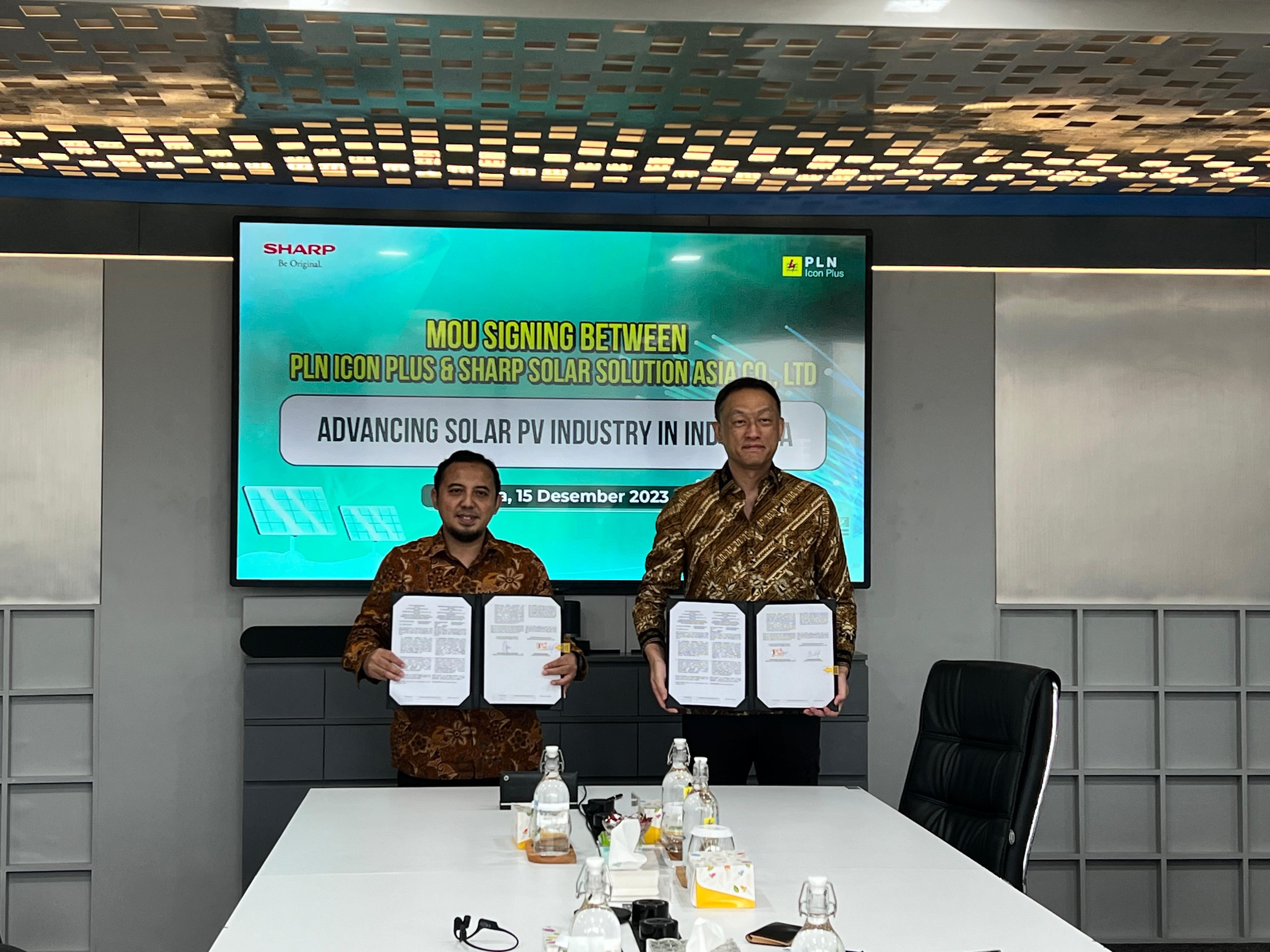 Memorandum Signed with Icon Plus, a Subsidiary of Indonesia’s State-owned Power Company (PLN), for Collaboration in Solar Power Business
